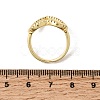Brass Micro Pave Cubic Zirconia Open Cuff Rings RJEW-P186-04G-5