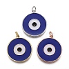 Brass Enamel Pendants KK-F821-48B-1