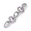 Handmade Opaque Spray Painted Acrylic Link Chains AJEW-JB00869-01-1