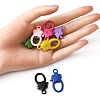 10Pcs Spray Painted Alloy Lobster Claw Clasps FIND-YW0001-58-4