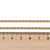 Unisex 304 Stainless Steel Rope Chain Necklaces X-STAS-D0002-33G-2