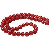 Natural Carnelian Bead Strands G-PH0028-8mm-15-5