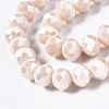 Electroplate Glass Beads Strands EGLA-A034-P10mm-A17-3