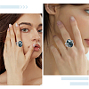 8Pcs 304 Stainless Steel Open Cuff Ring Settings RJEW-BBC0001-27-5