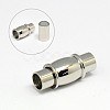 Tarnish Resistant 304 Stainless Steel Magnetic Clasps with Glue-in Ends STAS-K006-30C-4mm-1