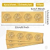 Plastic Self Adhesive Gold Foil Embossed Stickers DIY-WH0575-042-2