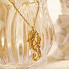 304 Stainless Steel Origami Seahorse Pendant Necklace RP6036-1-1