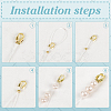 1000Pcs 2 Colors Brass Wire Guardians KK-ME0002-65-3