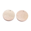 Ion Plating(IP) 304 Stainless Steel Pendants STAS-G211-20mm-02RG-2
