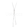 Triangle Brass Slider Lariat Long Necklaces for Women FS-WGD2F26-01-5