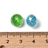 Electroplate Faceted Rondelle AB Color Plated Transparent Glass Beads GLAA-R152-10mm-M2-3