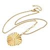 304 Stainless Steel Pendant Necklaces for Women NJEW-D312-02B-G-4