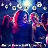 Mirror Ball Reflective Ball Pendants DIY-WH0570-26-6