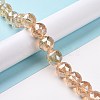 Electroplate Glass Bead Strands EGLA-J140-FR03-20mm-4