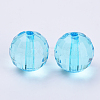 Transparent Acrylic Beads TACR-Q254-8mm-V40-2
