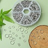 1 Box Iron Open Jump Rings Set IFIN-YW0001-44P-6