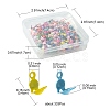 333Pcs Spray Painted Iron Bead Tips IFIN-FS0001-35-5