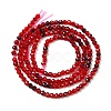Transparent Glass Beads Strands X-GLAA-H027-01C-3