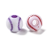 Opaque Acrylic European Beads SACR-P031-25A-2