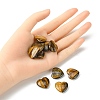 Natural Tiger Eye Heart Palm Stone G-YW0001-53-4