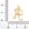 Brass Micro Pave Clear Cubic Zirconia Pendants CU-CBA7939-01R-G-3