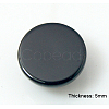 Natural Dyed & Heated Black Agate Cabochons X-G-BA10x5-2