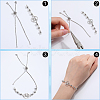 32Pcs Rack Plating Adjustable Brass Slider Bracelet Making KK-SP0001-78P-6