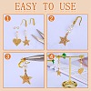 10 Pairs Brass Micro Pave Clear Cubic Zirconia Earring Hooks ZIRC-SZ0005-20-4
