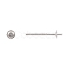 925 Sterling Silver Stud Earring Findings STER-K167-027A-S-2