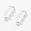 Sterling Silver Slide Lock Clasps STER-K035-02-1