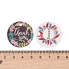 100Pcs Paper Flower Printed Gift Tags CDIS-H007-01-3