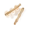4Pcs 4 Styles Natural Shell Alligator Hair Clips PHAR-TA000002-3