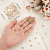 100Pcs 2 Colors Brass Rhinestone Spacer Beads KK-BBC0016-01-3