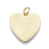 Brass Enamel Pendants ZIRC-M108-40-G-3