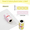 2 Rolls 2 Colors Self-Adhesive Label Pasters STIC-GF0001-06-2