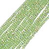Electroplate Glass Beads Strands GL-CBAA615-03G-1