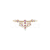 1Pc Flower Brass Rhinestone Ornament Accessories OHAR-FG0001-04C-7