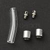 Transparent Glass Vial Pendant Normal Link Connectors GLAA-D004-01P-02-3
