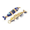 Brass Enamel Pendants KK-C143-44A-G02-2