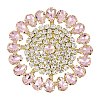 Brass Rhinestone Applique DIY-FG0009-88C-1