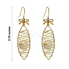 Eco-Friendly Horse Eye Iron Pendants Dangle Earrings EJEW-PH01401-02-7
