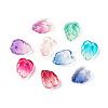 Two-Tone Transparent Glass Charms X-GLAA-H016-15-2