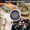430 Stainless Steel Wiccan Altar Plate AJEW-WH20070-290A-02-5