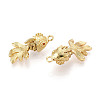 Brass Micro Pave Cubic Zirconia Pendants KK-N265-16G-2