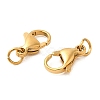 Ion Plating(IP) 304 Stainless Steel Lobster Claw Clasps STAS-AB13-G-02-2