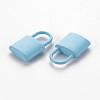 Spray Painted Alloy Pendants PALLOY-Q433-031E-RS-2