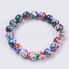 Natural Jade Beaded Stretch Bracelet BJEW-P214-M-8mm-2