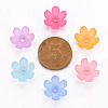 Frosted Acrylic Bead Caps MACR-S371-07A-3
