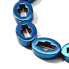 Electroplated Synthetic Non-magnetic Hematite Beads Strands G-L613-Z01-03A-3