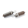 Natural Bronzite Pointed Pendants G-M378-01P-A25-3